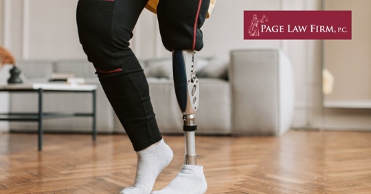person with prosthetic leg