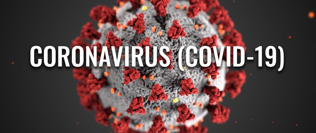 Covid-19 closeup of virus molecule